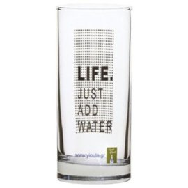 70301028 ΠΑΚΕΤΟ ΜΕ 2 .  Σετ 6 ποτήρια νερού 27cl Life Just Add Water