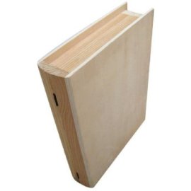 20601331 ΠΑΚΕΤΟ ΜΕ 2 ΤΜΧ. Αλουστράριστο ξύλινο κουτί σε σχήμα βιβλίου για decoupage