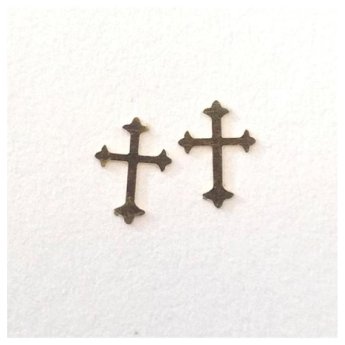 40502059-03 ΠΑΚΕΤΟ ΜΕ 6 Σετ 50 μικρά μεταλλικά διακοσμητικά νυχιών - σταυροί