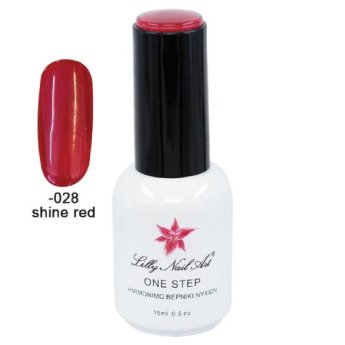 40504001-028 ΠΑΚΕΤΟ ΜΕ 2 ΤΜΧ. Ημιμόνιμο μανό one step 15ml - Shine red