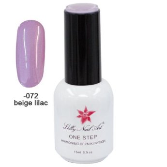 40504001-072 ΠΑΚΕΤΟ ΜΕ 2 ΤΜΧ. Ημιμόνιμο μανό one step 15ml - Beige lilac