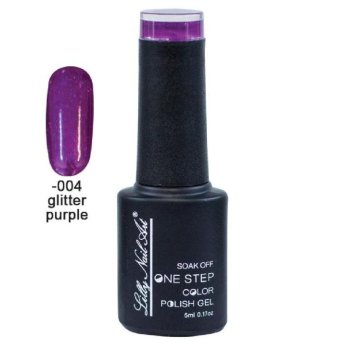 40504002-004 ΠΑΚΕΤΟ ΜΕ 2 ΤΜΧ. Ημιμόνιμο μανό one step 5ml - Glitter purple