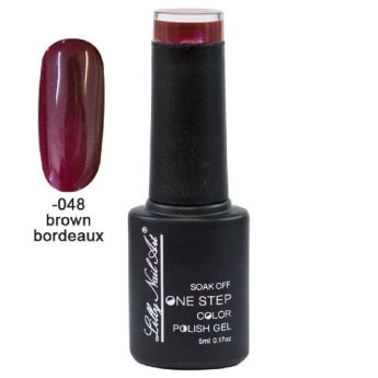 40504002-048 ΠΑΚΕΤΟ ΜΕ 2 ΤΜΧ. Ημιμόνιμο μανό one step 5ml - Brown bordeaux