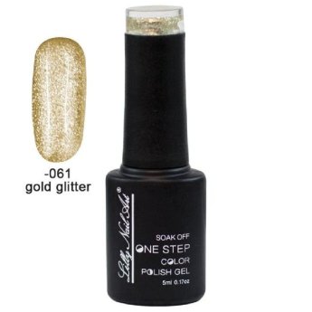 40504002-061 ΠΑΚΕΤΟ ΜΕ 2 ΤΜΧ. Ημιμόνιμο μανό one step 5ml - Gold glitter