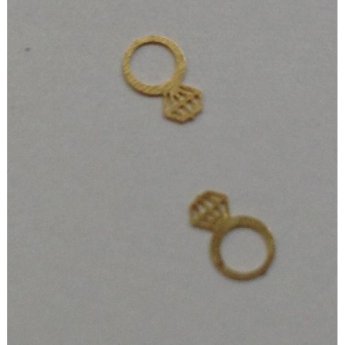 40502059-18 50 ΠΑΚΕΤΟ ΜΕ 6 ΤΜΧ. μεταλλικά διακοσμητικά νυχιών χρυσά δαχτυλίδια