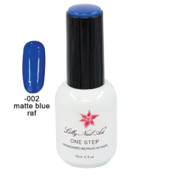 40504001-002 ΠΑΚΕΤΟ ΜΕ 2 ΤΜΧ. Ημιμόνιμο μανό one step 15ml - Matte blue raf