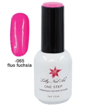 40504001-065 ΠΑΚΕΤΟ ΜΕ 2 ΤΜΧ. Ημιμόνιμο μανό one step 15ml - Fluo Fuchsia