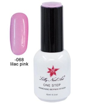 40504001-068 ΠΑΚΕΤΟ ΜΕ 2 ΤΜΧ. Ημιμόνιμο μανό one step 15ml - Lilac Pink