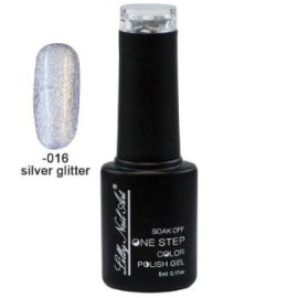40504002-016 ΠΑΚΕΤΟ ΜΕ 2 ΤΜΧ. Ημιμόνιμο μανό one step 5ml - Silver glitter