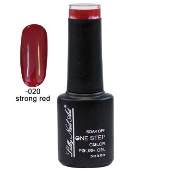 40504002-020 ΠΑΚΕΤΟ ΜΕ 2 ΤΜΧ. Ημιμόνιμο μανό one step 5ml - Strong red