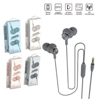 30502110 ΠΑΚΕΤΟ ΜΕ 2 ΤΜΧ. In-ear wired earphone handsfree με βύσμα 3.5mm