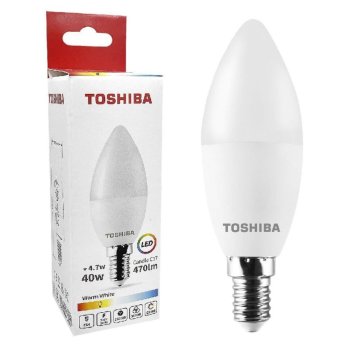 88-447 ΛΑΜΠΑ LED TOSHIBA ΚΕΡΙ N-STD C37 E14 4.7W 3000K