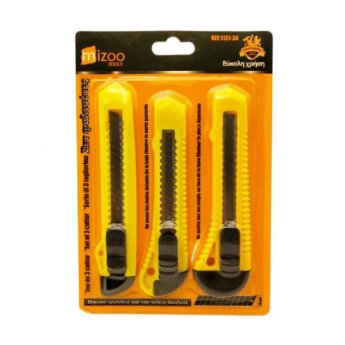 1131-34 MIZOO TOOLS ΣΕΤ ΚΟΠΙΔΙΑ ΦΑΛΤΣΕΤΕΣ 15CM - 14.4CM - 15.5CM