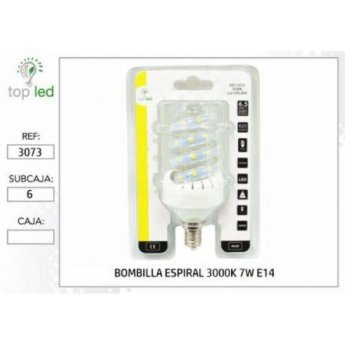3073 BOMBILLA ESPIRAL LED 3000K 7W E14