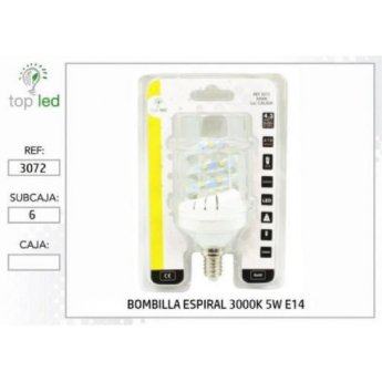 3072 BOMBILLA ESPIRAL LED 3000K 5W E14