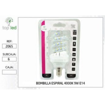 2065 BOMBILLA ESPIRAL LED 4000K 9W E14