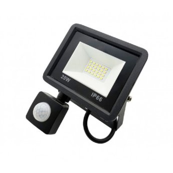 1107-48 ΠΡΟΒΟΛΕΑΣ LED FLOOD LIGHT 20W ΛΕΥΚΟ ΜΕ ΦΩΤΟΚΥΤΤΑΡΟ