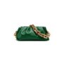 CB5-21 ΤΣΑΝΤΑ CHAIN POUCH ΧΡΩΜΑ KAPOK  ΑΠΟ ΣΥΝΘΕΤΙΚΟ ΔΕΡΜΑ ΚΑΙ ΑΛΥΣΙΔΑ ΠΛΑΣΤΙΚΗ ΚΛΕΙΝΕΙ ΜΕ ΜΑΓΝΗΤΗ 30Χ15CM  KAPOK GREEN