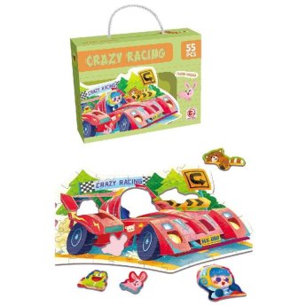 69-1851 ΠΑΖΛ ΠΑΤΩΜΑΤΟΣ 55 ΤΕΜ ΦΟΡΜΟΥΛΑ CRAZY RACING 23x18x6cm