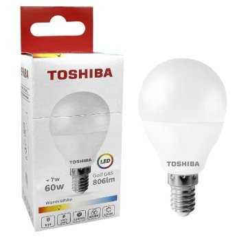 88-451 ΛΑΜΠΑ LED TOSHIBA ΓΙΑ ΝΤΟΥΙ E14 ΘΕΡΜΟ ΛΕΥΚΟ 230V N-STD G45 E14 7W 3000K ΓΩΝΙΑ ΔΕΣΜΗΣ 180 ΜΟΙΡΕΣ