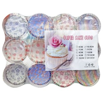 81-1058 ΠΑΚΕΤΟ ΜΕ 12 ΤΜΧ. CUP CAKE ΦΟΡΜΑΚΙΑ ΠΑΚ-100 ΤΕΜ  ο10.5cm