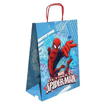 19-369 ΠΑΚΕΤΟ ΜΕ 25 ΤΜΧ. ΤΣΑΝΤΑ ΔΩΡΟΥ ΧΑΡΤΙΝΗ SPIDERMAN -32cm- 32x24x10cm