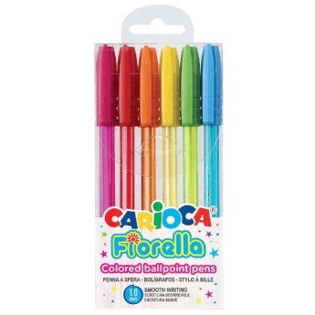 60-702 ΣΤΥΛΟ CARIOCA FIORELLA 6 ΧΡΩΜΑΤΑ BALLPOINT 1.0mm