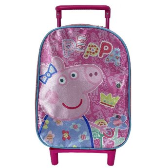 50-3141 ΤΣΑΝΤΑ ΤΡΟΛΕΥ ΝΗΠΙΟΥ PEPPA PIG 28cm