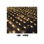 93-3482 100 λαμπάκια led λευκό θερμό δίχτυ με επέκταση KAI προγράμματα ip44 1.5x1.5m -δεν περιέχεται ο μετασχηματιστής-