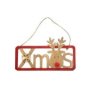 93-2717 ΠΑΚΕΤΟ ΜΕ 10 ΤΜΧ.  Πινακίδα xmas τάρανδος 18x11cm