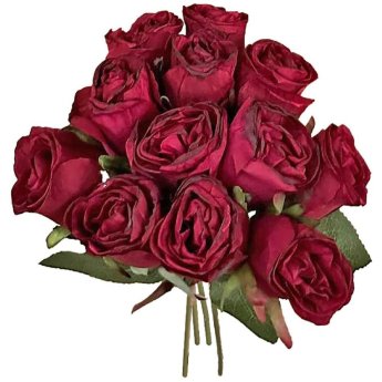 73-2194 Μπουκέτο 11 Λουλούδια Κλειστά Τραντάφυλλα 33cm