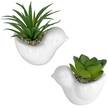 22-3079 ΠΑΚΕΤΟ ΜΕ 12 ΤΜΧ. Γλαστράκι Πήλινο Κότα με Άνθος 8x8cm