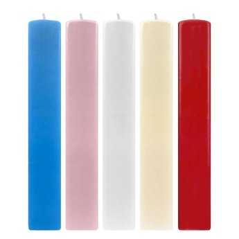 73-2092 ΠΑΚΕΤΟ ΜΕ 10 ΤΜΧ. Λαμπάδα Πλακέ Μονόχρωμη ματ 30x4.5cm