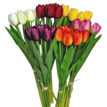 73-2050 Μπουκέτο 7 Τουλίπες 40cm