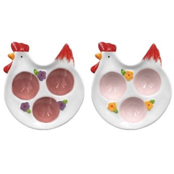 73-1982 ΠΑΚΕΤΟ ΜΕ 8 ΤΜΧ. Αυγοθήκη Κότα 3 Θέσεων 14x12x2.5cm