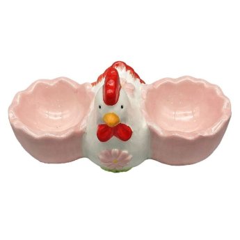 73-1983 ΠΑΚΕΤΟ ΜΕ 8 ΤΜΧ. Αυγοθήκη Κότα με 2 Φωλιές Αυγών 14.5x7.5x7cm