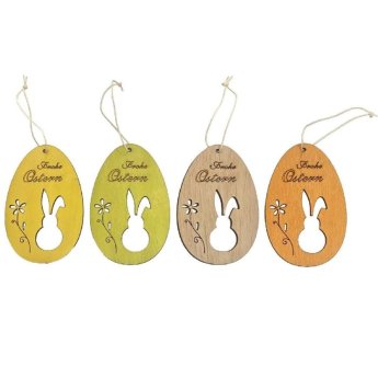 73-1965 ΠΑΚΕΤΟ ΜΕ 20  ΤΜΧ. Στολίδι Κρεμαστό Αυγό Χρώματα 10x6cm