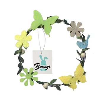 73-1971 ΠΑΚΕΤΟ ΜΕ 10  ΤΜΧ. Στεφάνι Μεταλλικό Πεταλούδες-Πουλάκια Φ21cm