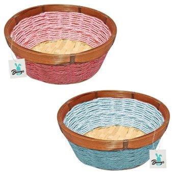 73-1649 Καλάθι Bamboo Ξύλινο Περίγυρο Φ19x6cm
