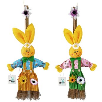 73-1586 Λαγός Σκούπα 60cm -κούκλα 46cm-