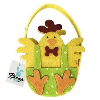 73-1267 ΠΑΚΕΤΟ ΜΕ 6  ΤΜΧ. Καλάθι Τσόχινο Κόκορας 13x18x7cm 18x13x7cm