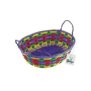 73-1242 Καλάθι Μπαμπού Πολύχρωμο Οβάλ 30x22x8cm