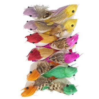 73-1011 Πούλια Χρωματιστά πακ-12τεμ 9x3cm