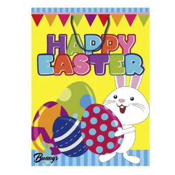 73-595 ΠΑΚΕΤΟ ΜΕ 12  ΤΜΧ. Τσάντα Δώρου Χάρτινη Πασχαλινή -45cm- 45x33x10cm