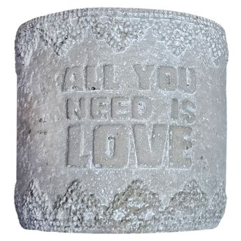 81-1121 ΠΑΚΕΤΟ ΜΕ 4 ΤΜΧ. Κασπώ Κυλινδρικό Love o11x10cm