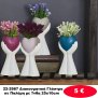 22-2987 Διακοσμητική Γλάστρα σε Παλάμη με ?νθη 25x10cm