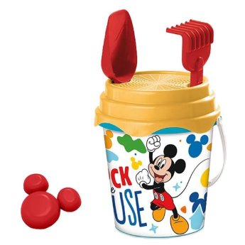 42-2981 Κουβαδάκι με Αξεσουάρ Mickey Mouse σετ 5 τεμ Φ17cm