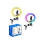 89-33 Φωτιστικό Δαχτυλίδι με usb led Λευκό και Πολύχρωμο φως -20cm