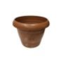32-800-1457 ΓΛΑΣΤΡΑ ΠΛΑΣΤΙΚΗ ΣΤΡΟΓΓΥΛΗ Νο3 ANTIQUE ΚΑΦΕ 4LT Φ25 X Υ20CM