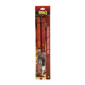20557-17 ΣΕΤ ΕΡΓΑΛΕΙΑ BBQ 2ΤΜΧ ΜΑΧΑΙΡΙ-ΠΗΡΟΥΝΑ